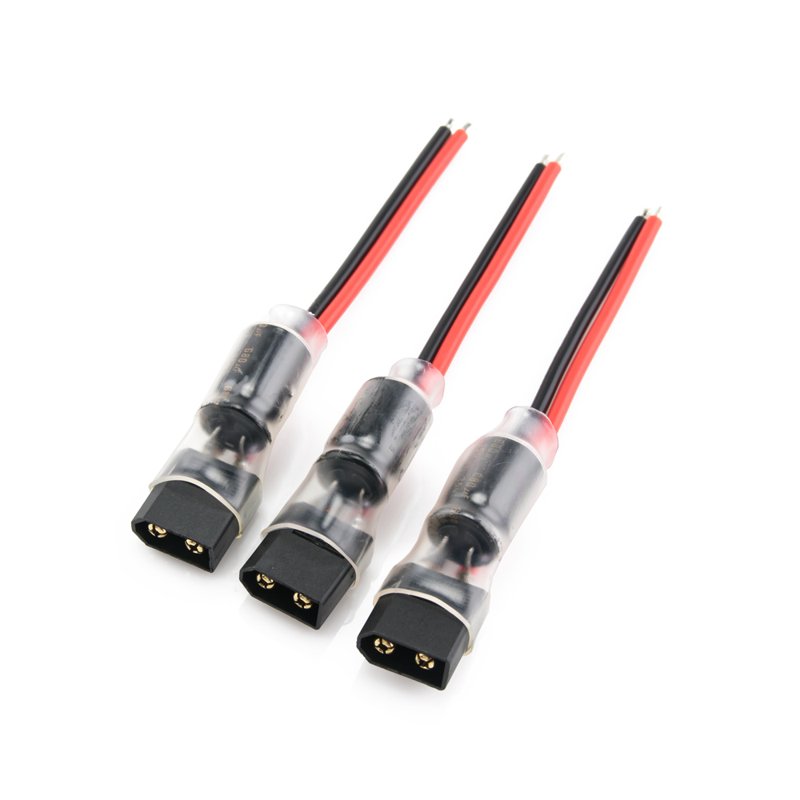 Силовые провода с разъёмом XT60 и конденсатором Lumenier 16AWG, 3 шт.