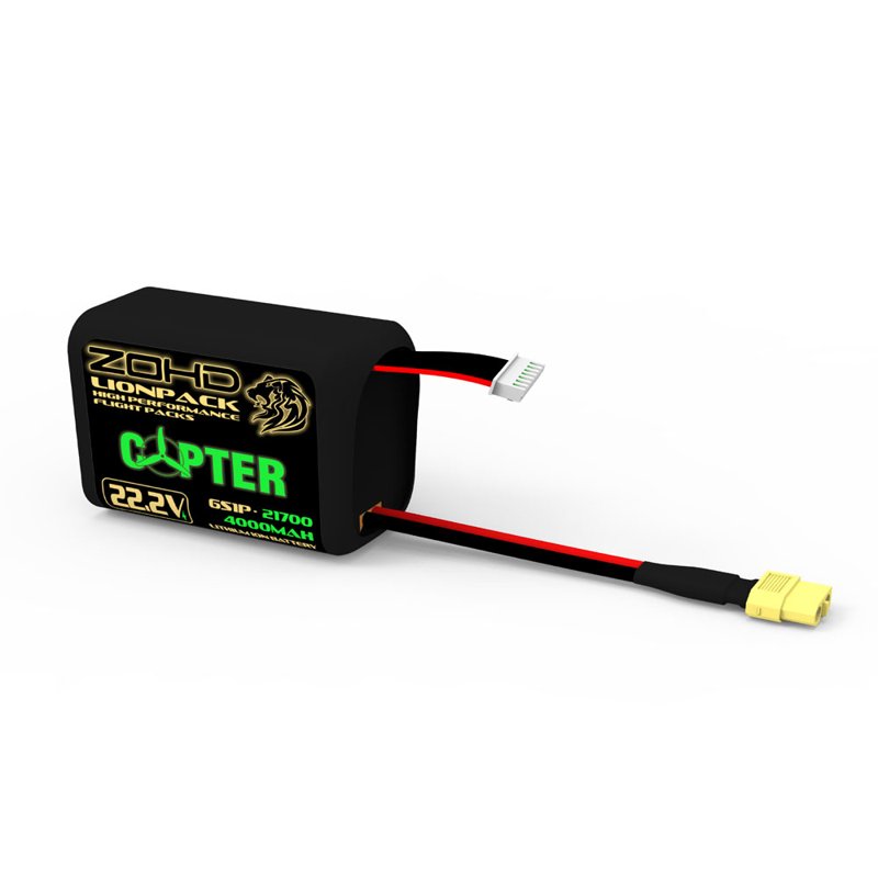 Литий-ионный аккумулятор ZOHD Lionpack Copter 21700 6S1P 4000mAh 22.2V