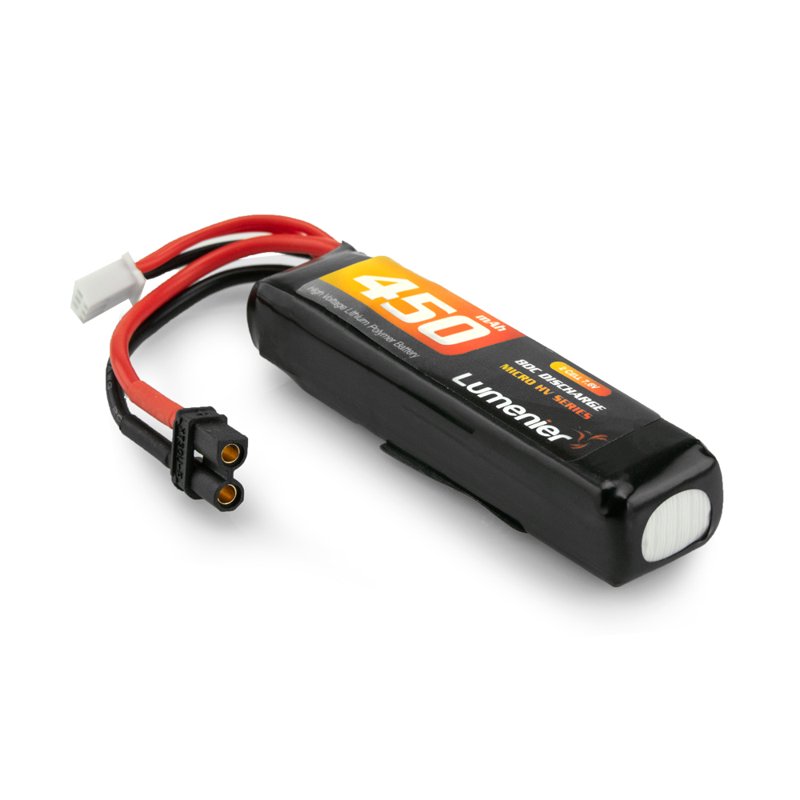 Литий-полимерный аккумулятор Lumenier 450mAh 2S 80c Micro HV XT30 фото 3