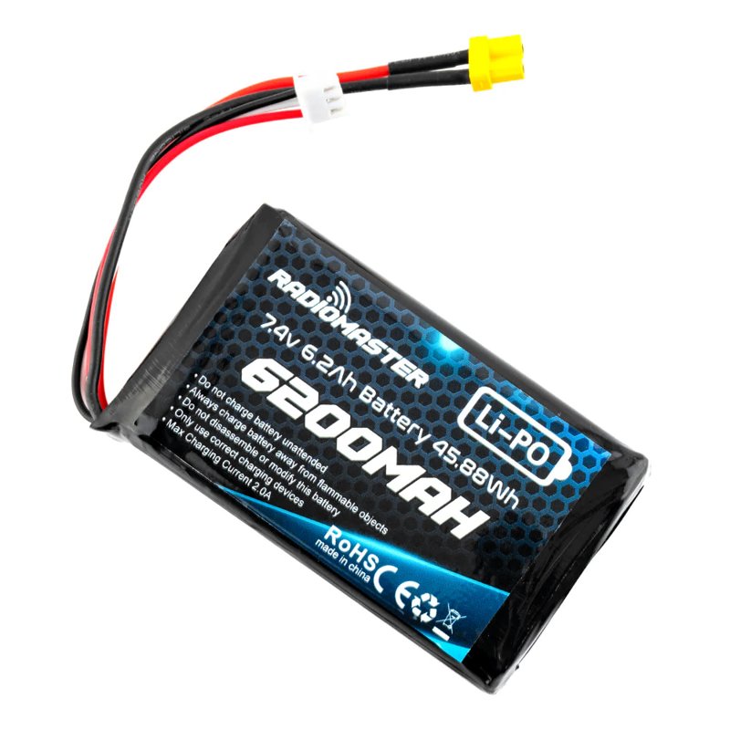 Аккумулятор Radiomaster 2S 7.4V LiPo 6200mAh для Boxer/TX16S фото 2