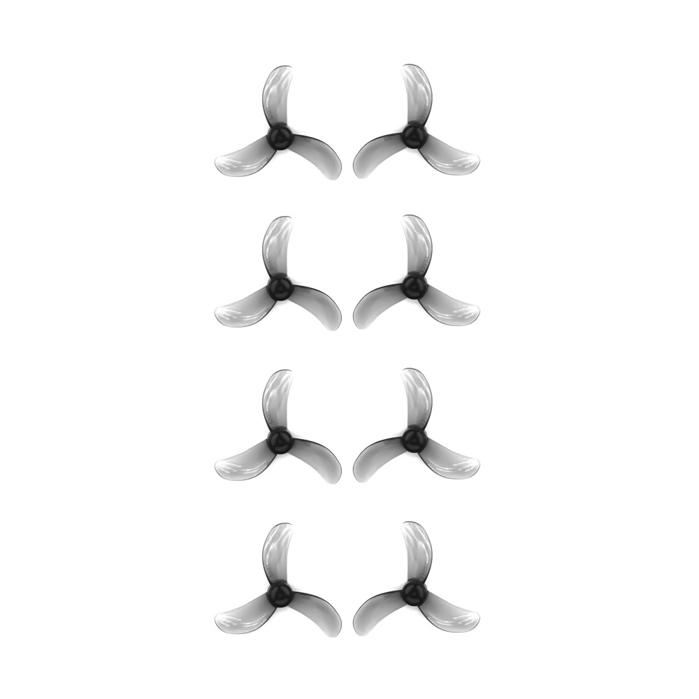 Flywoo 1608 3-Blade 1.5mm Shaft 40mm Propellers (Set of 8) - Clear Black — пропеллер или элемент винтомоторной группы