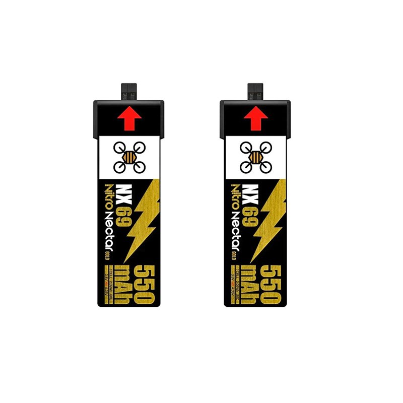 Аккумуляторы NewBeeDrone Nitro Nectar 550mAh 1S 80C HV LiPo NX69, 2 шт. фото 3