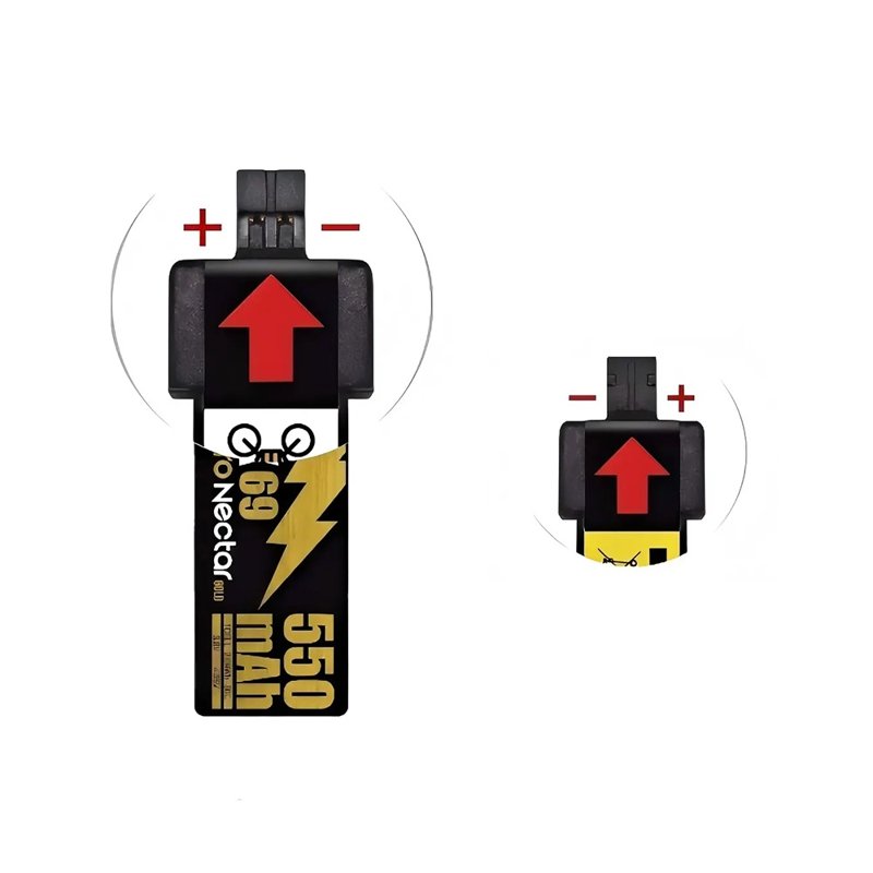 Аккумуляторы NewBeeDrone Nitro Nectar 550mAh 1S 80C HV LiPo NX69, 2 шт. фото 4