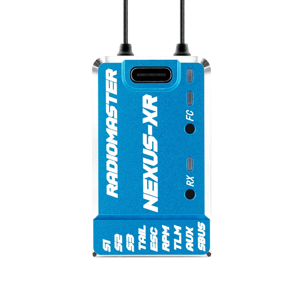 Приёмник NEXUS-XR Control System Integrated 2.4GHz ExpressLRS Receiver — Blue / FCC