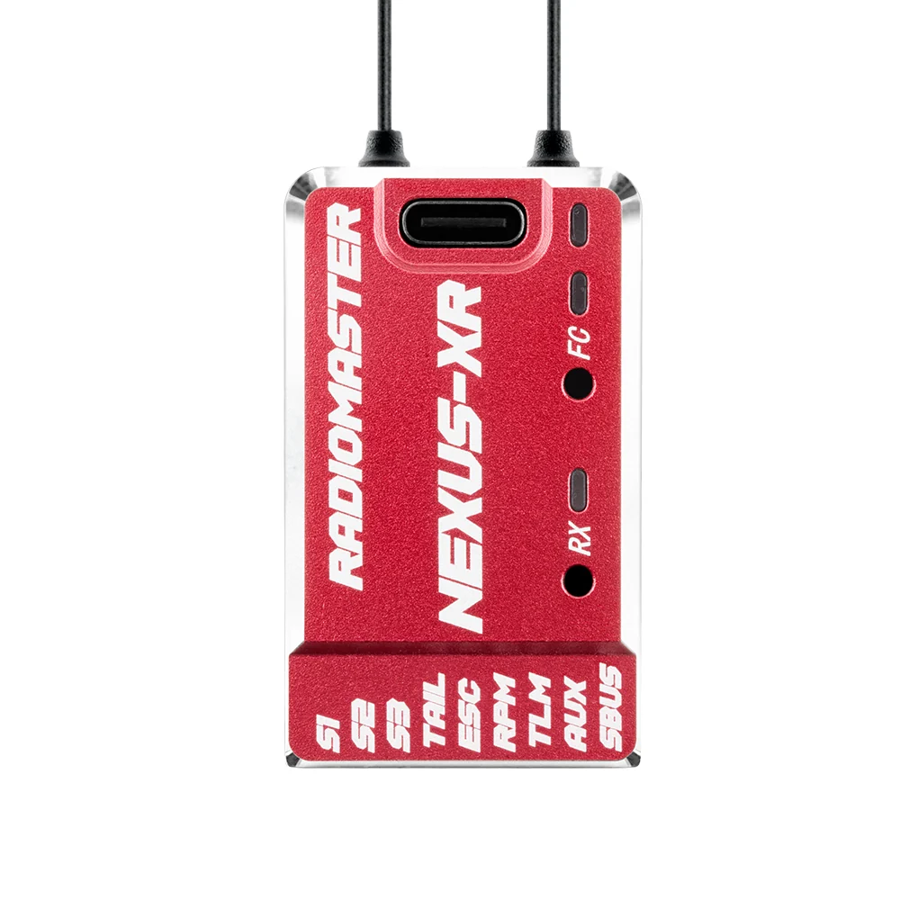 Приёмник NEXUS-XR Control System Integrated 2.4GHz ExpressLRS Receiver — Red / FCC