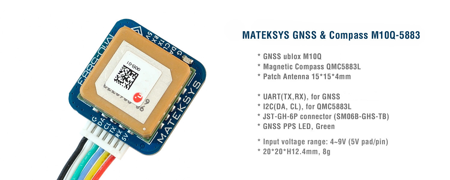 GPS-модуль GNSS & Compass, M10Q-5883