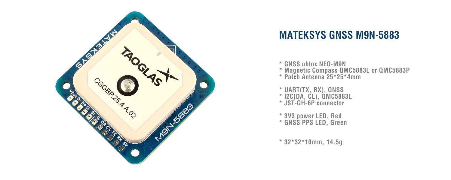 GPS-модуль GNSS & Compass M9N-5883