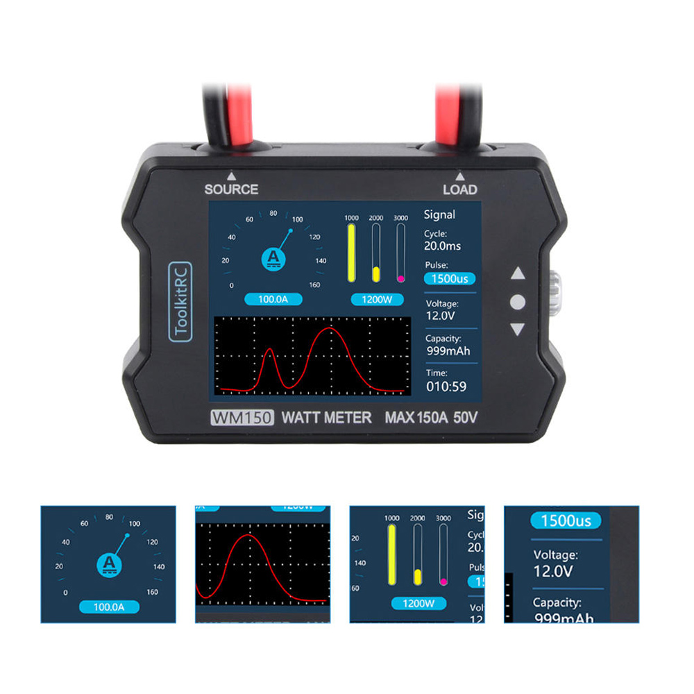 ToolkitRC WM150 Advanced Watt & Power Meter — аккумуляторы: принадлежности фото 4