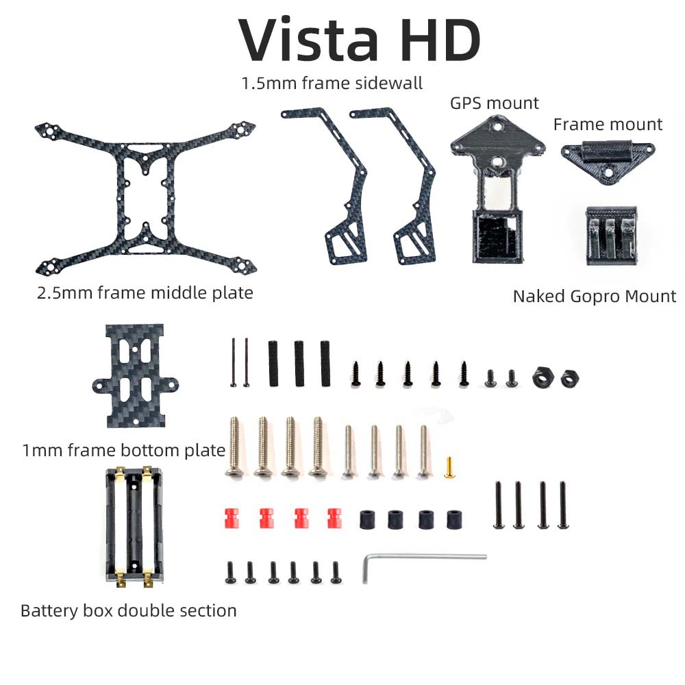 Rekon FPV Rekon35 Nano LR 3.5" 2S Frame Kit - HD Vista — рамы фото 3