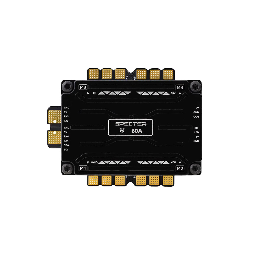 Модуль полётного контроллера и регуляторов HGLRC Specter Integrated Stack Box F722 60A 2-6S