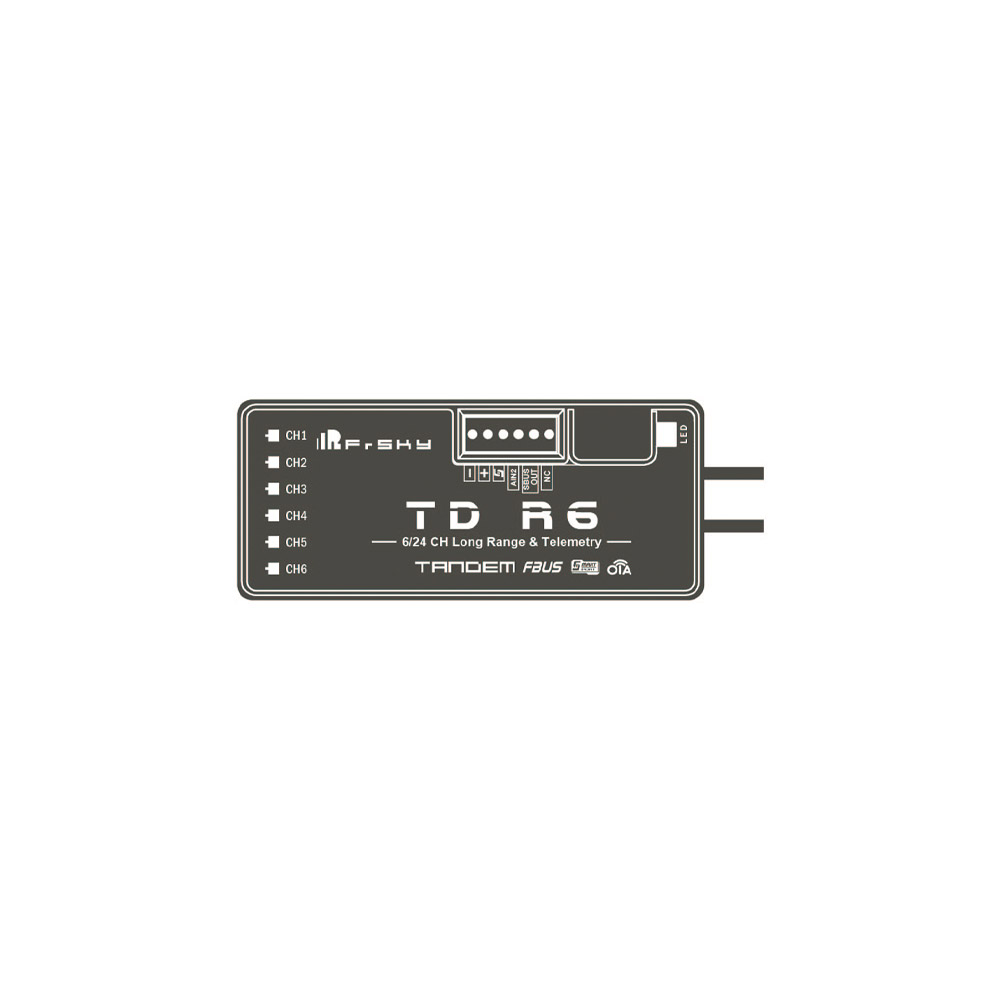 Приёмник управления Frsky TD R6 2.4GHz/900MHz Dual Receiver фото 3