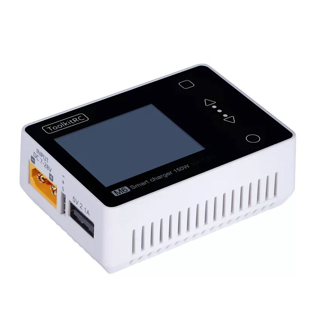 Зарядное устройство ToolkitRC M6 V2.0 150W 10A Charger, Cell Checker, Servo Tester фото 2