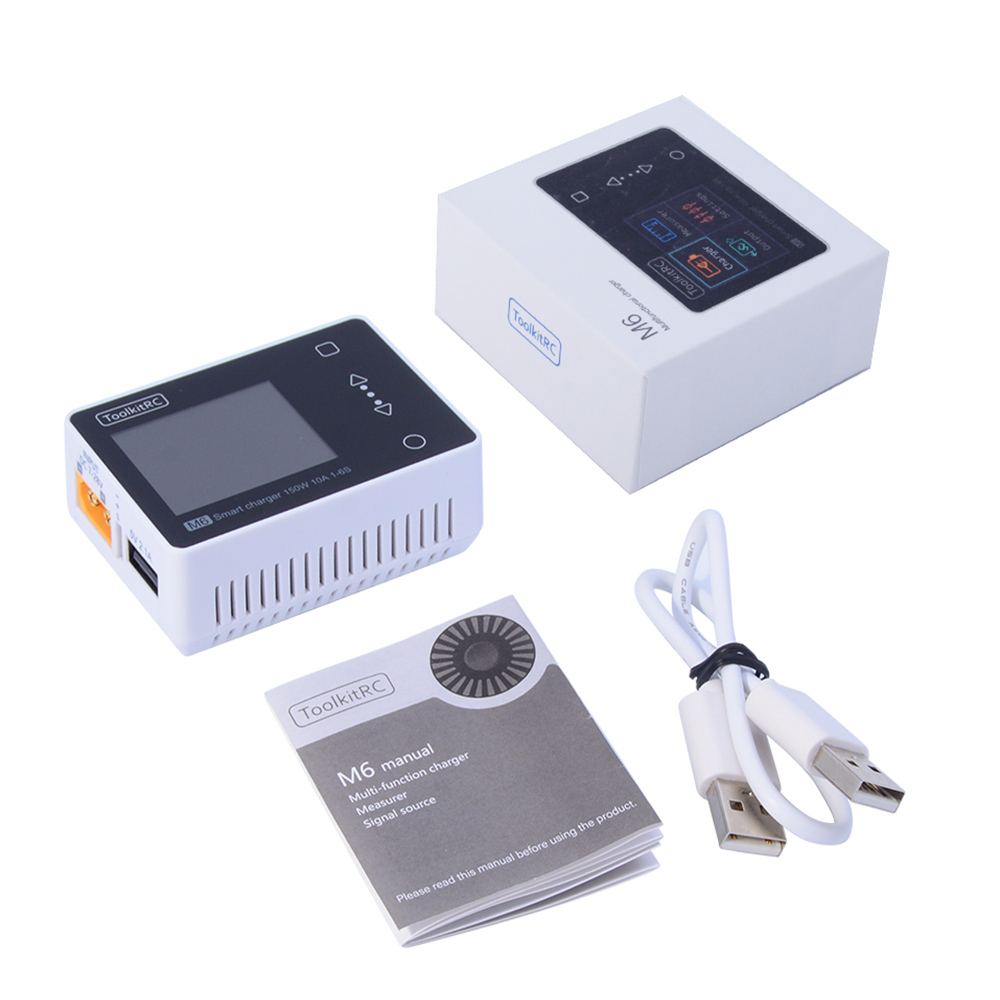 Зарядное устройство ToolkitRC M6 V2.0 150W 10A Charger, Cell Checker, Servo Tester фото 5