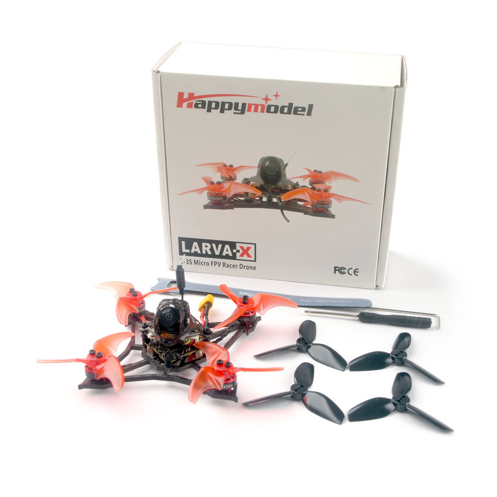Дрон в сборе Happymodel Larva-X 2-3S Brushless Whoop Micro Drone фото 9