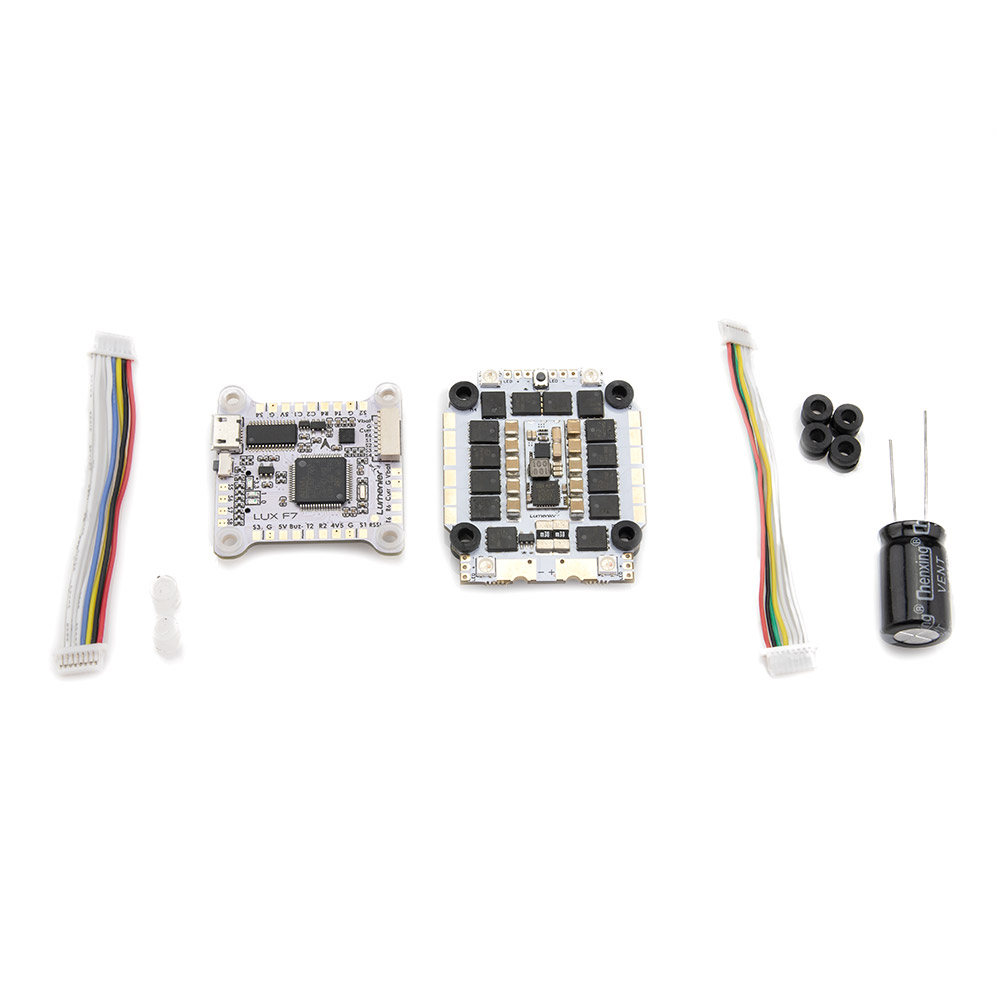 Комплект полётного контроллера и ESC Lumenier LUX F7 Ultimate + Razor LED 55A Bundle (F7 FC, 55A 2-6S BLHeli_32 ESC) фото 3
