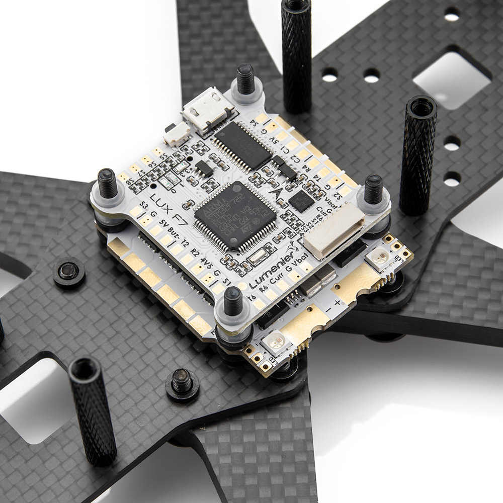 Комплект полётного контроллера и ESC Lumenier LUX F7 Ultimate + Razor LED 55A Bundle (F7 FC, 55A 2-6S BLHeli_32 ESC) фото 4