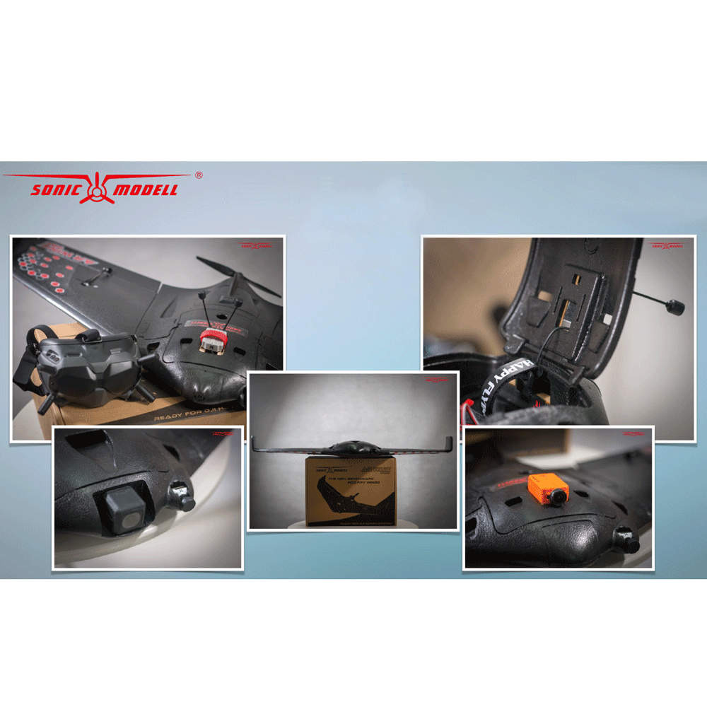 Самолёт SonicModell AR. Wing Pro 1000mm Wingspan EPP FPV Flying Wing RC Airplane - Kit Version фото 12