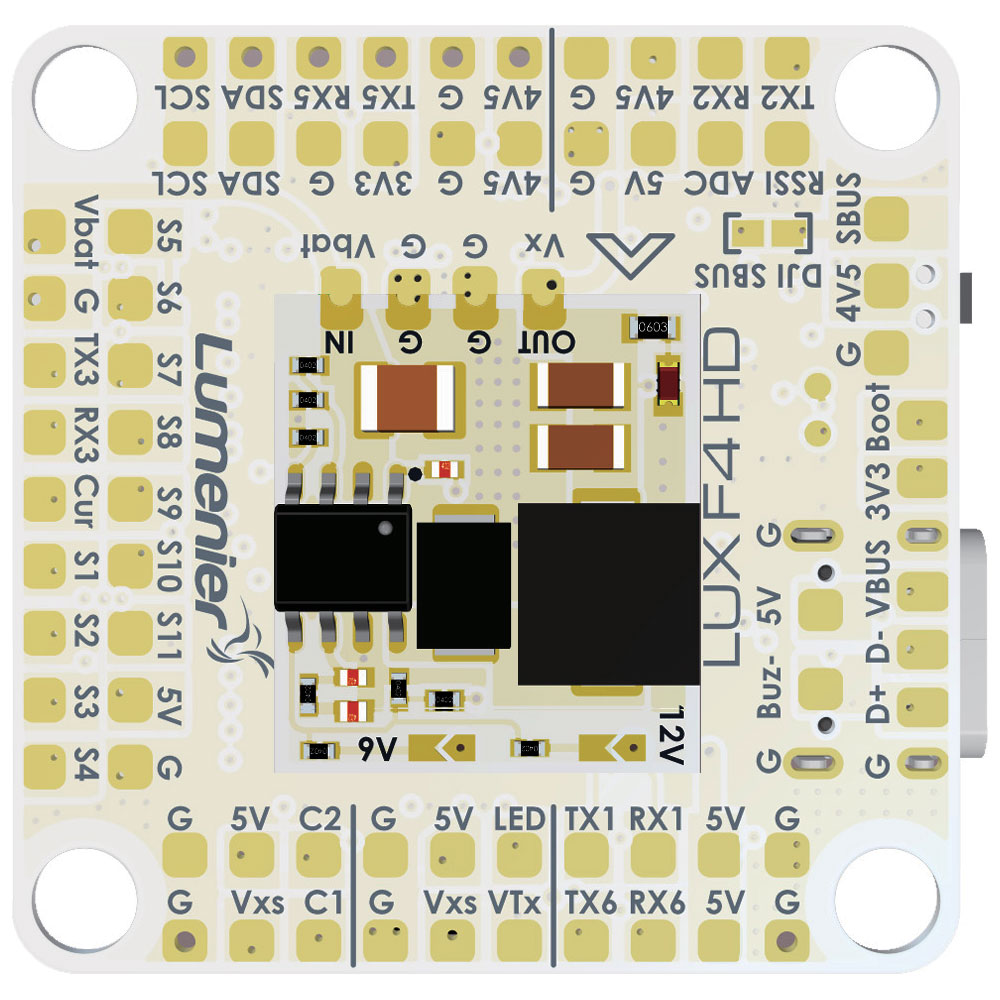 Полётный контроллер Lumenier LUX F4 HD Ultimate Flight Controller фото 6