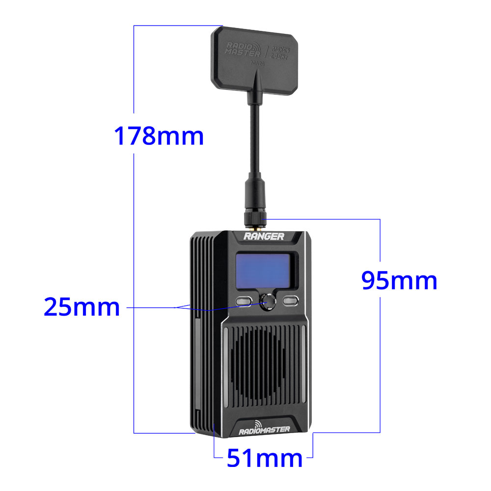 Комплект передающего радиомодуля RadioMaster Ranger 2.4Ghz ELRS Module - Starter Combo фото 9