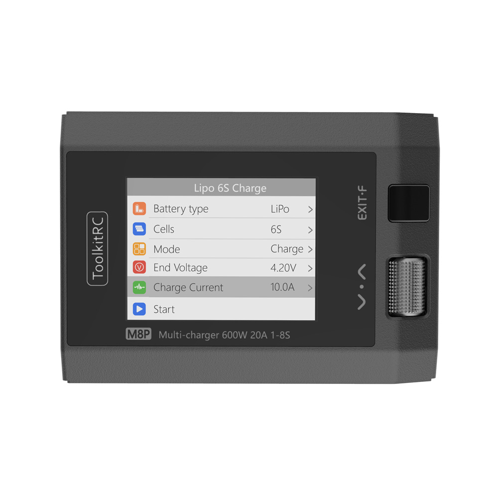 Зарядное устройство ToolkitRC M8P 1-8S 600W 20A DC Charger - XT60 фото 3