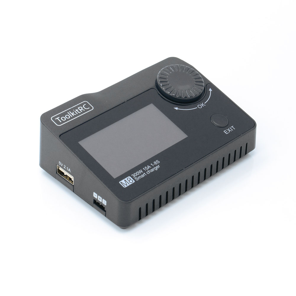 Зарядное устройство ToolkitRC M8 300W 15A Charger, Cell Checker, Servo Tester фото 2