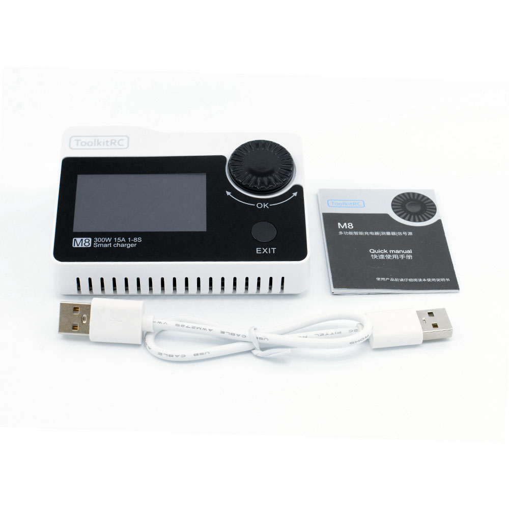 Зарядное устройство ToolkitRC M8 300W 15A Charger, Cell Checker, Servo Tester фото 6