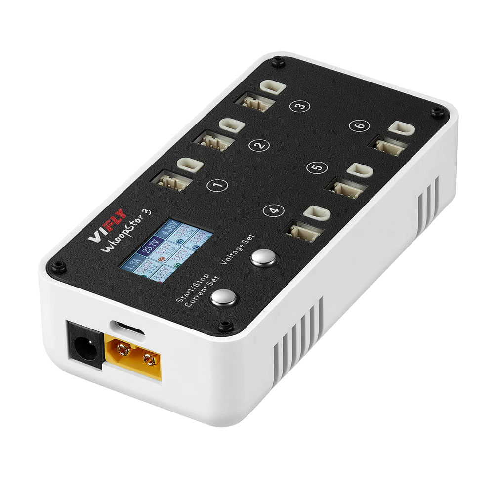 Зарядное устройство VIFLY WhoopStor V3 6-Port 1S LiHV/LiPo Battery Charger фото 4