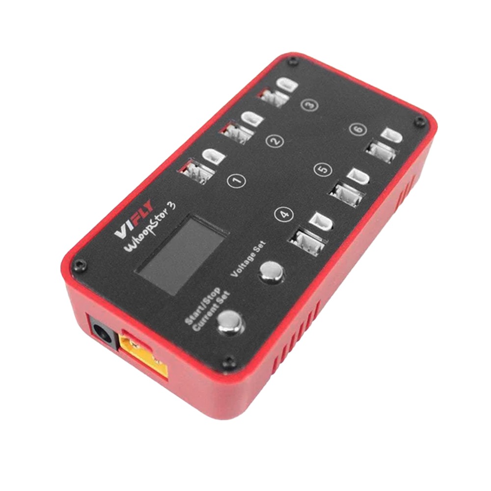 Зарядное устройство VIFLY WhoopStor V3 6-Port 1S LiHV/LiPo Battery Charger фото 7