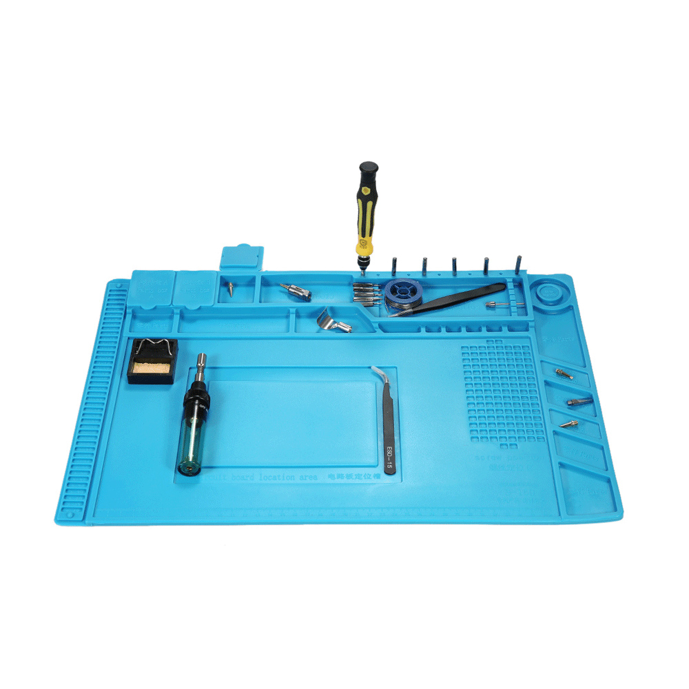 Коврик Kaisi S-160 Heat Resistant Silicone Magnetic Soldering Work Mat фото 2