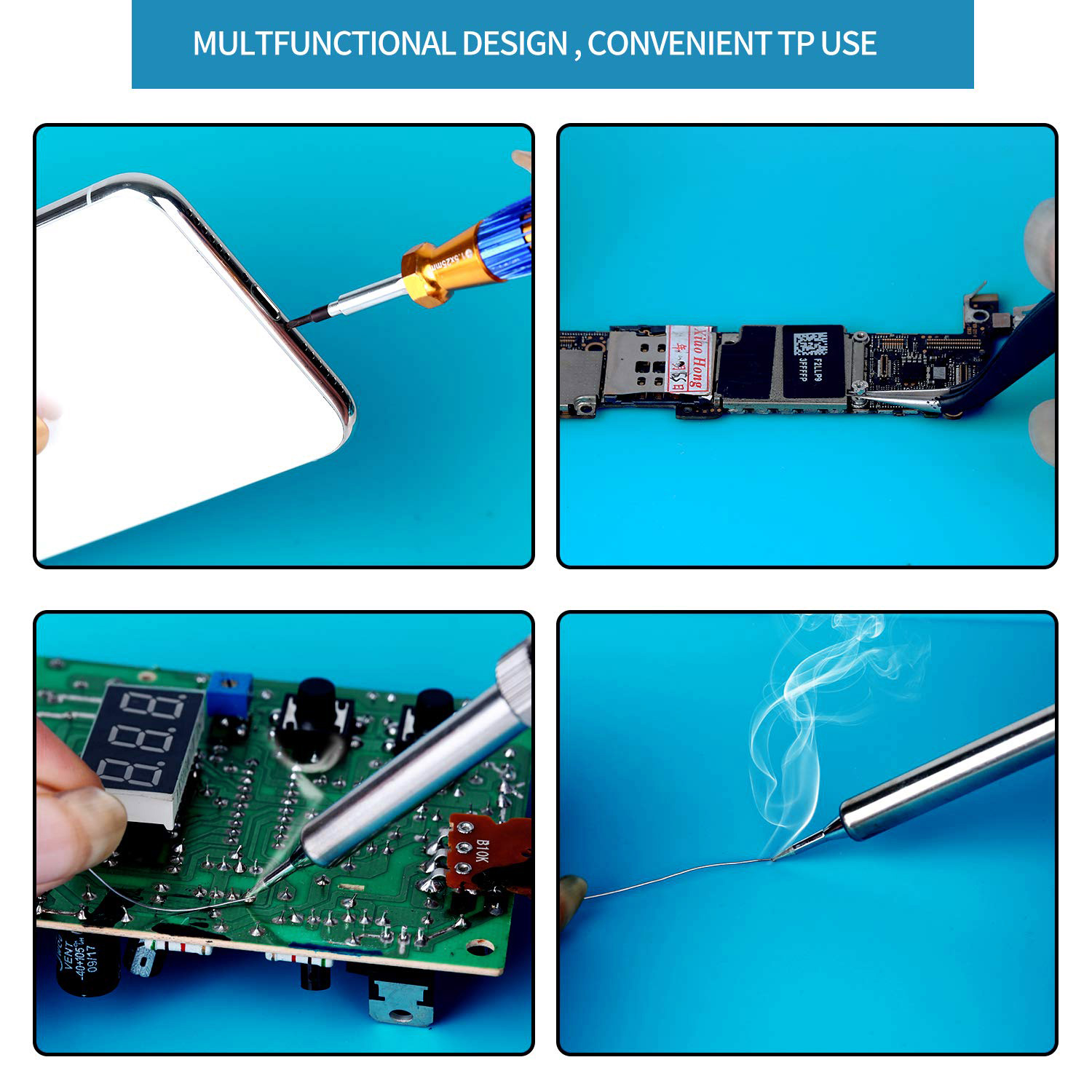 Коврик Kaisi S-160 Heat Resistant Silicone Magnetic Soldering Work Mat фото 7
