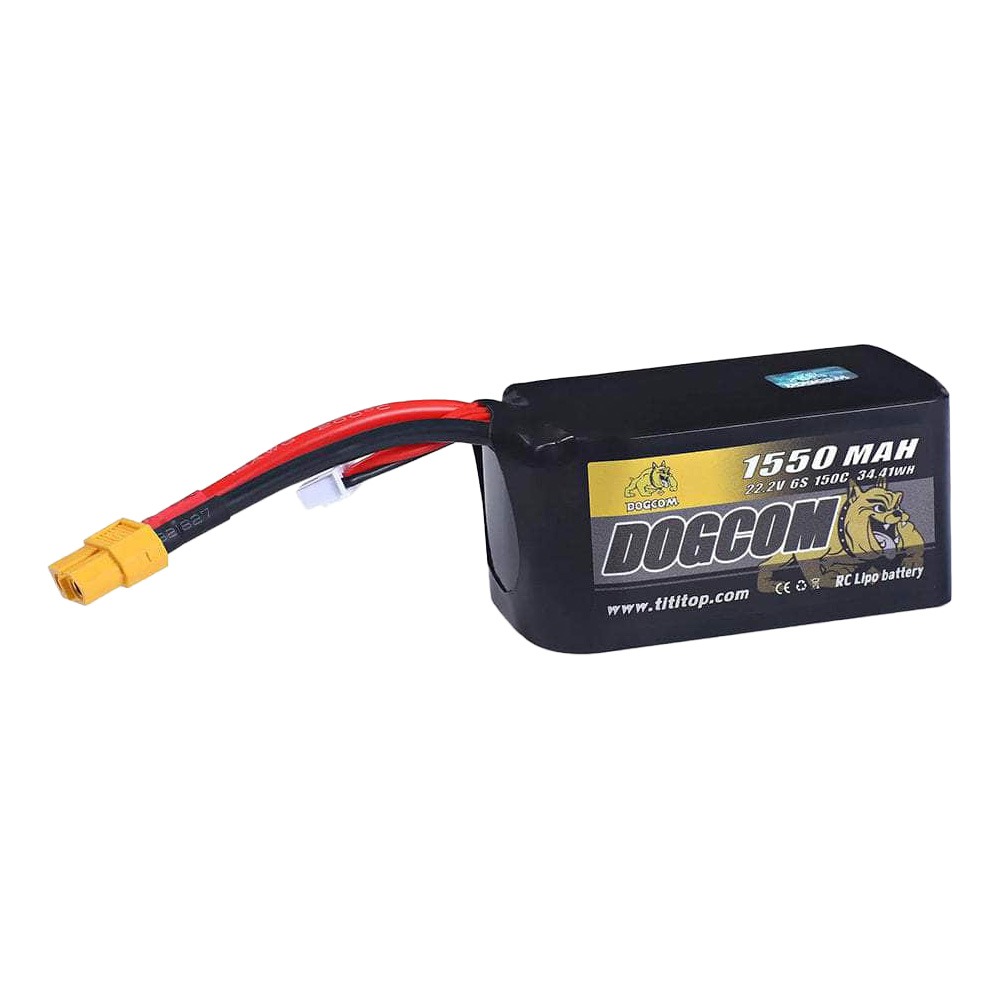 Аккумулятор DOGCOM 22.2V 6S 1550mAh 150C Lipo Battery - XT60